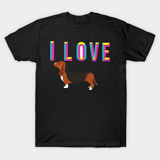 I love my Dachshund T-Shirt by Pet & Nature Lovers